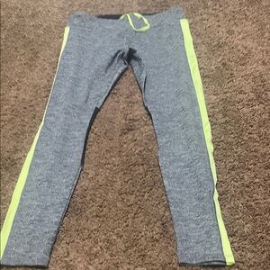 Women’s Gray and Yellow Leggings